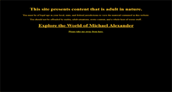 Desktop Screenshot of michaelalexanderstories.com