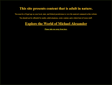 Tablet Screenshot of michaelalexanderstories.com